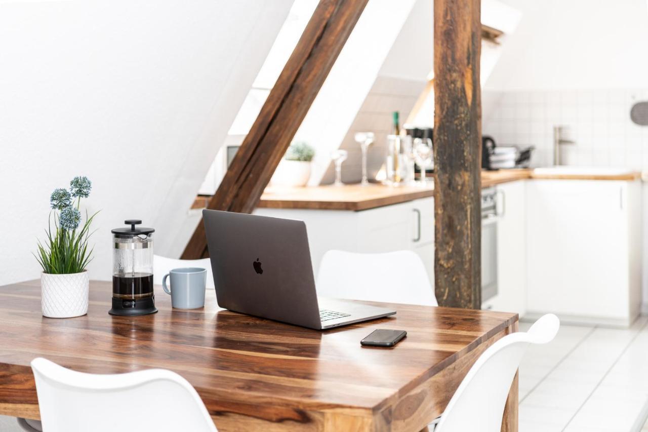Ko-Living - Haendel Suite - Altstadt Mit Kueche, Smart Tv & Dachterrasse Halle  Exteriör bild