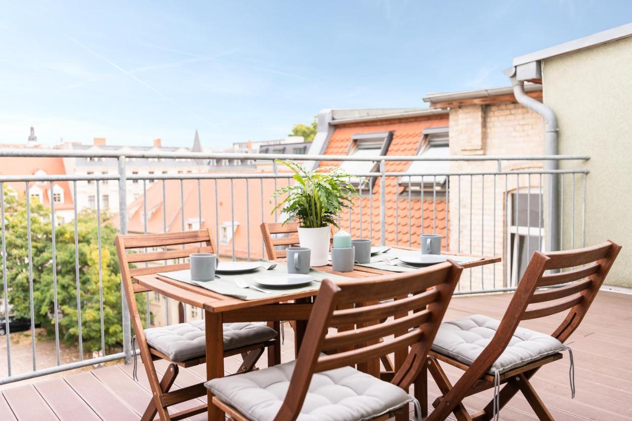 Ko-Living - Haendel Suite - Altstadt Mit Kueche, Smart Tv & Dachterrasse Halle  Exteriör bild